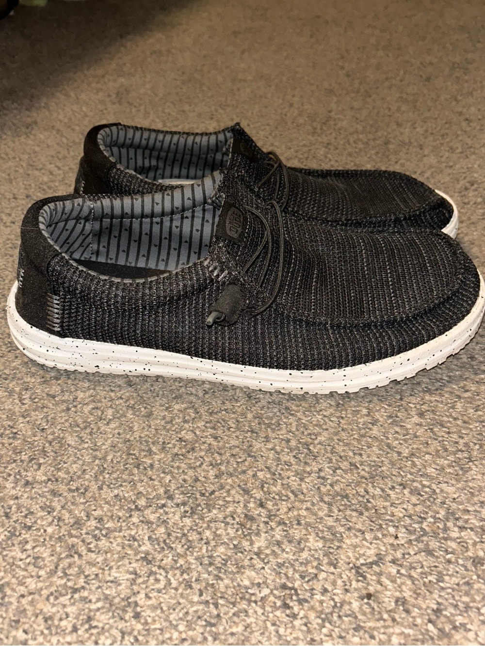 Hey Dude Men’s Wally Black Slip-ons